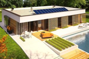 Diseño de la Casa Prefabricada EX 7 con refugio Energo Plus