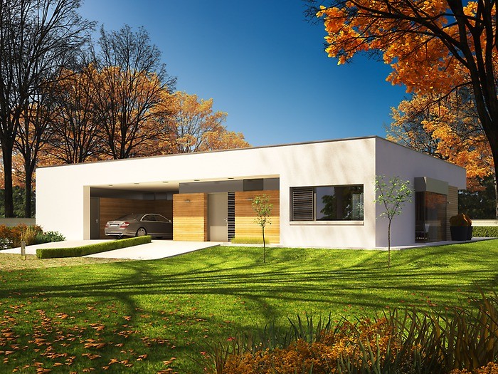 Diseño de la Casa Prefabricada EX 7 con refugio Energo Plus - Casas